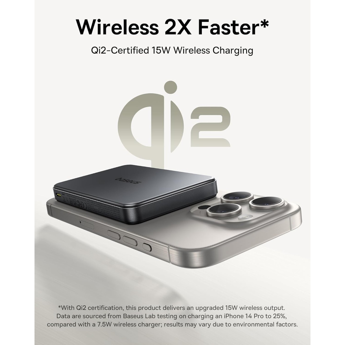 Baseus Powerbank Wireless - 22.5W 10000mAh 15W Qi2 Airpow Black — Buy in Cyprus with Fast Delivery