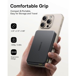 Buy Baseus Powerbank Wireless - 22.5W 10000mAh 15W Qi2 Airpow Black in Cyprus, Nicosia, Limassol, Larnaka, Pafos