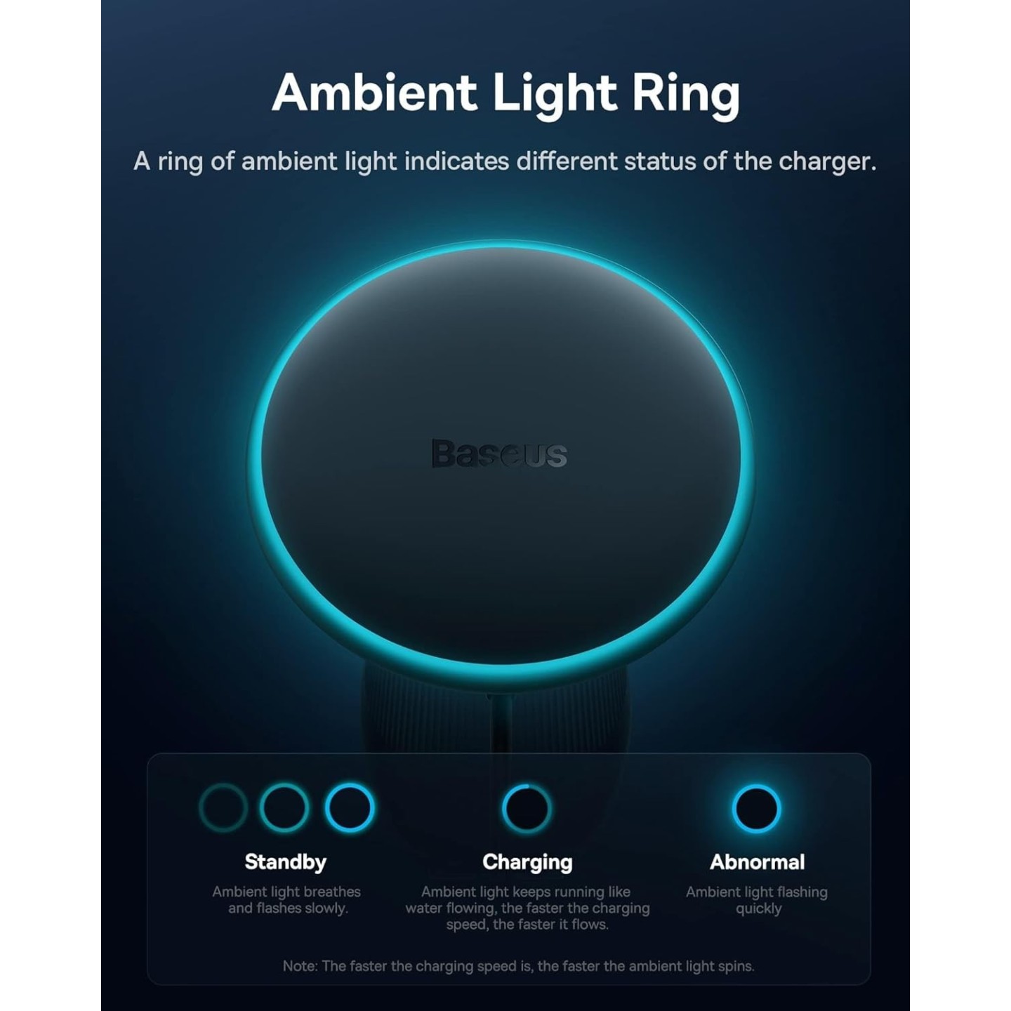 Baseus Wireless AirVent Magnetic Car Charger 15W+25W USB-C - CW01 - Baseus Wireless AirVent Magnetic Car Charger 15W+25W USB-C