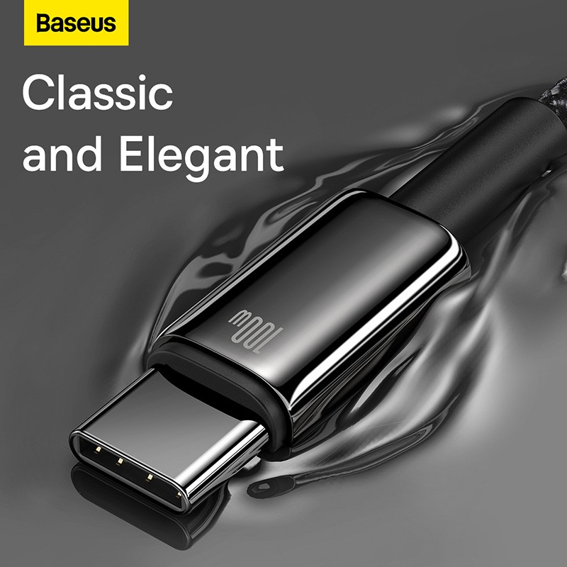 Buy Baseus Cable USB-C to USB-C - Tungsten Gold, 240W, 3.0m, Black in Cyprus, Nicosia, Limassol, Larnaka, Pafos