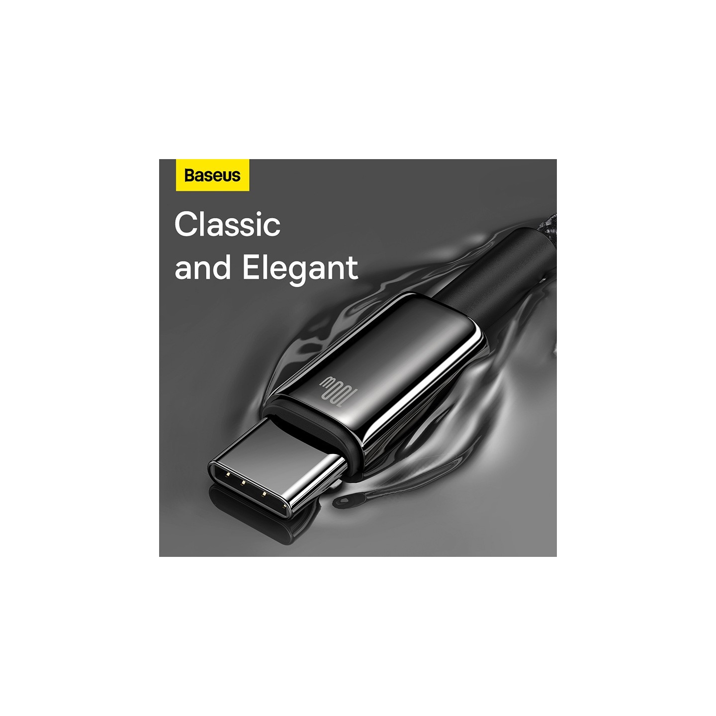 Baseus USB-C to USB-C Tungsten Gold 240W 3m Cable (Retail) — Buy in Cyprus with Fast Delivery