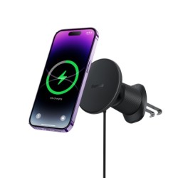 Buy Baseus Wireless AirVent Magnetic Car Charger 15W Black - CW01 - Wireless Air... in Cyprus, Nicosia, Limassol, Larnaka, Pafos