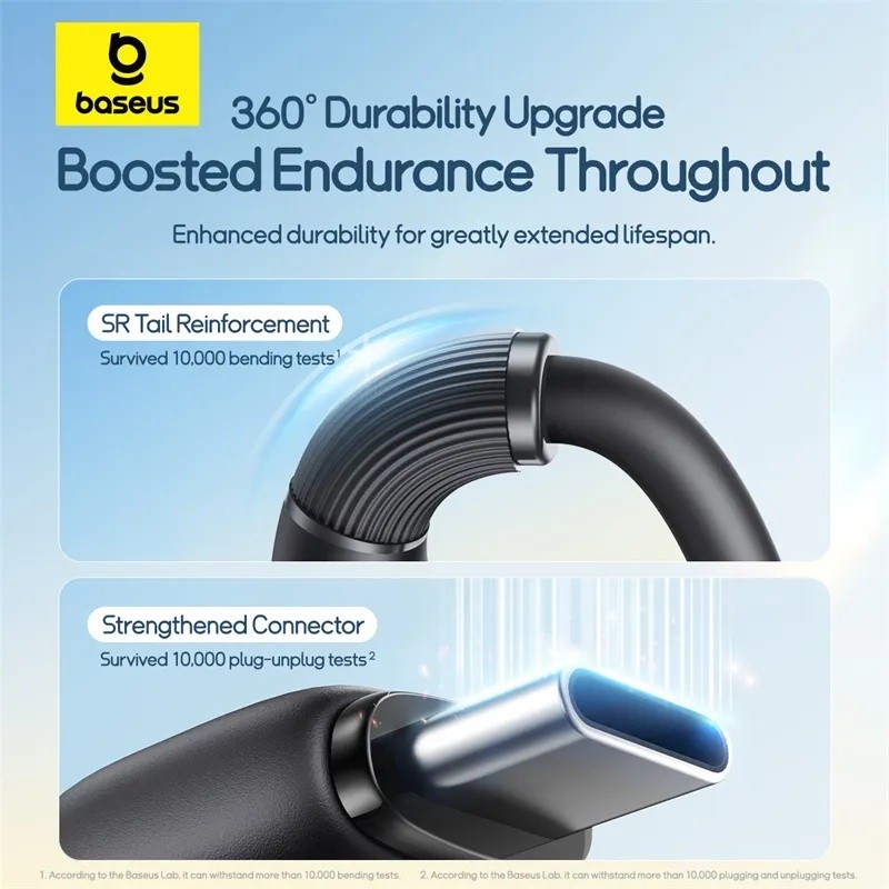 Buy Baseus Cable 3in1 USB-C Micro Ligh Ultra Fast Series - 1.3m - Black in Cyprus, Nicosia, Limassol, Larnaka, Pafos