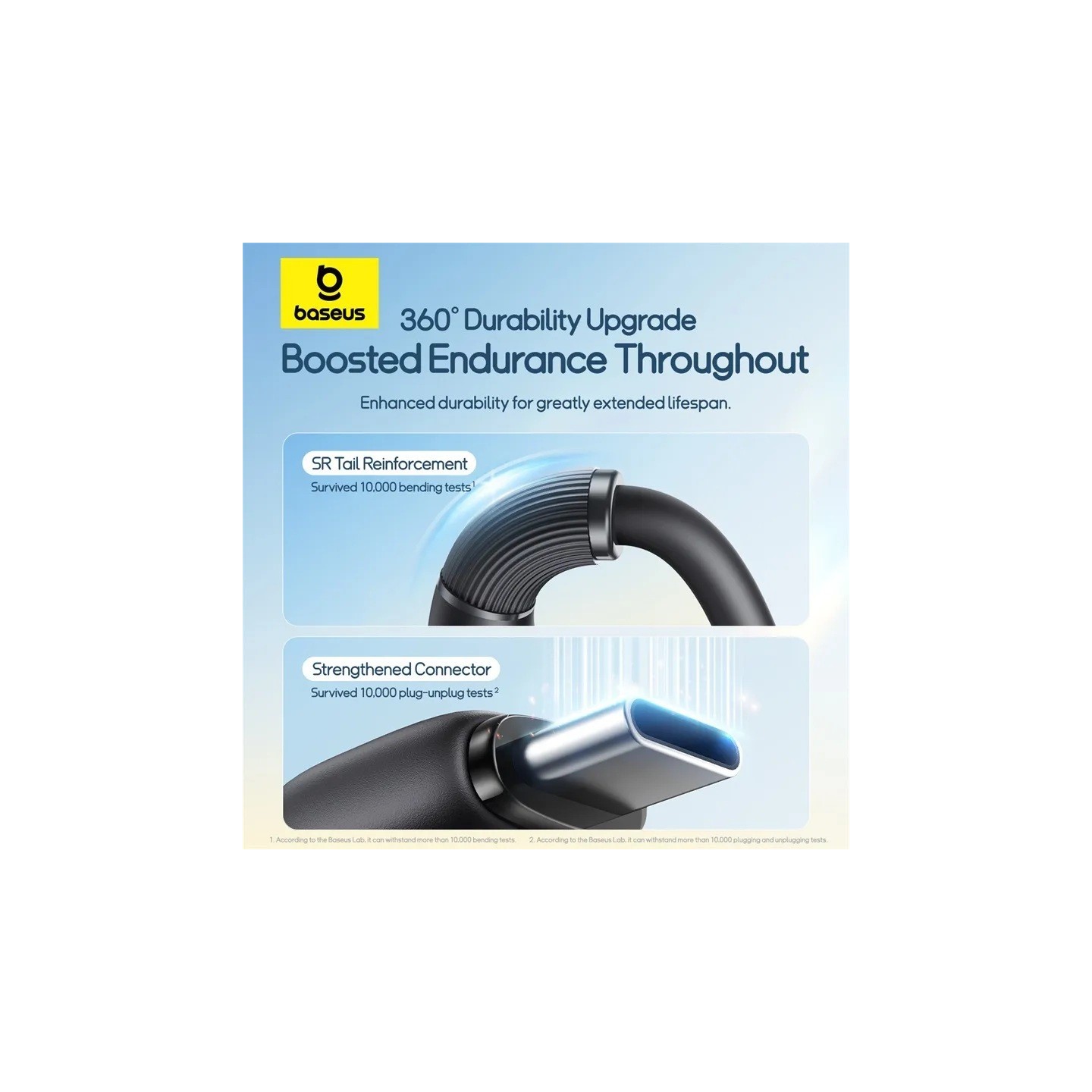 Baseus Cable 3in1 USB-C Micro Ligh Ultra Fast Series - 1.3m - Black — Buy in Cyprus with Fast Delivery