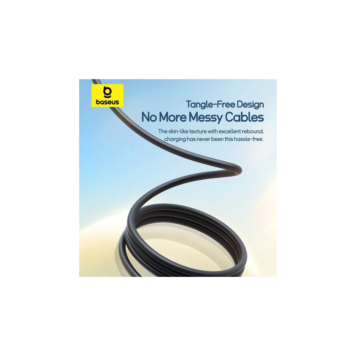 Baseus Cable 3in1 USB-C Micro Ligh Ultra Fast Series - 1.3m - Black — Buy in Cyprus with Fast Delivery