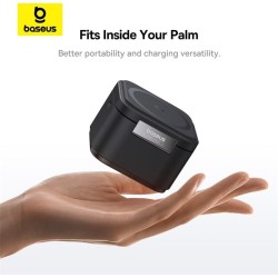 Buy Baseus Charger - Desktop, Wireless, 25W, MagPro, 2-in-1, Black in Cyprus, Nicosia, Limassol, Larnaka, Pafos