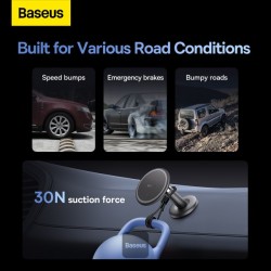 Buy Baseus Car Dashboard Magnetic Stick-On Phone Mount Black - C01 - Black in Cyprus, Nicosia, Limassol, Larnaka, Pafos