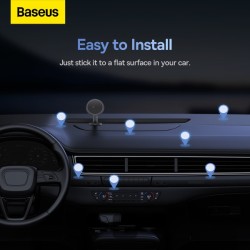 Buy Baseus Car Dashboard Magnetic Stick-On Phone Mount Black - C01 - Black in Cyprus, Nicosia, Limassol, Larnaka, Pafos