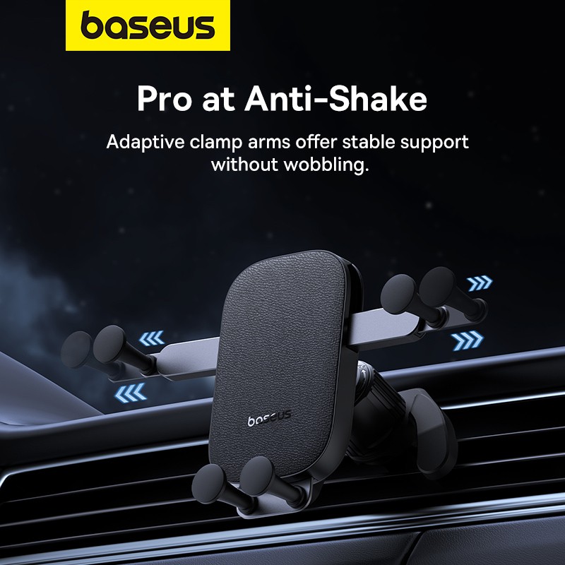 Buy Baseus Car Holder AirVent Ultra Control Mega For Folding Screen Phones Black in Cyprus, Nicosia, Limassol, Larnaka, Pafos