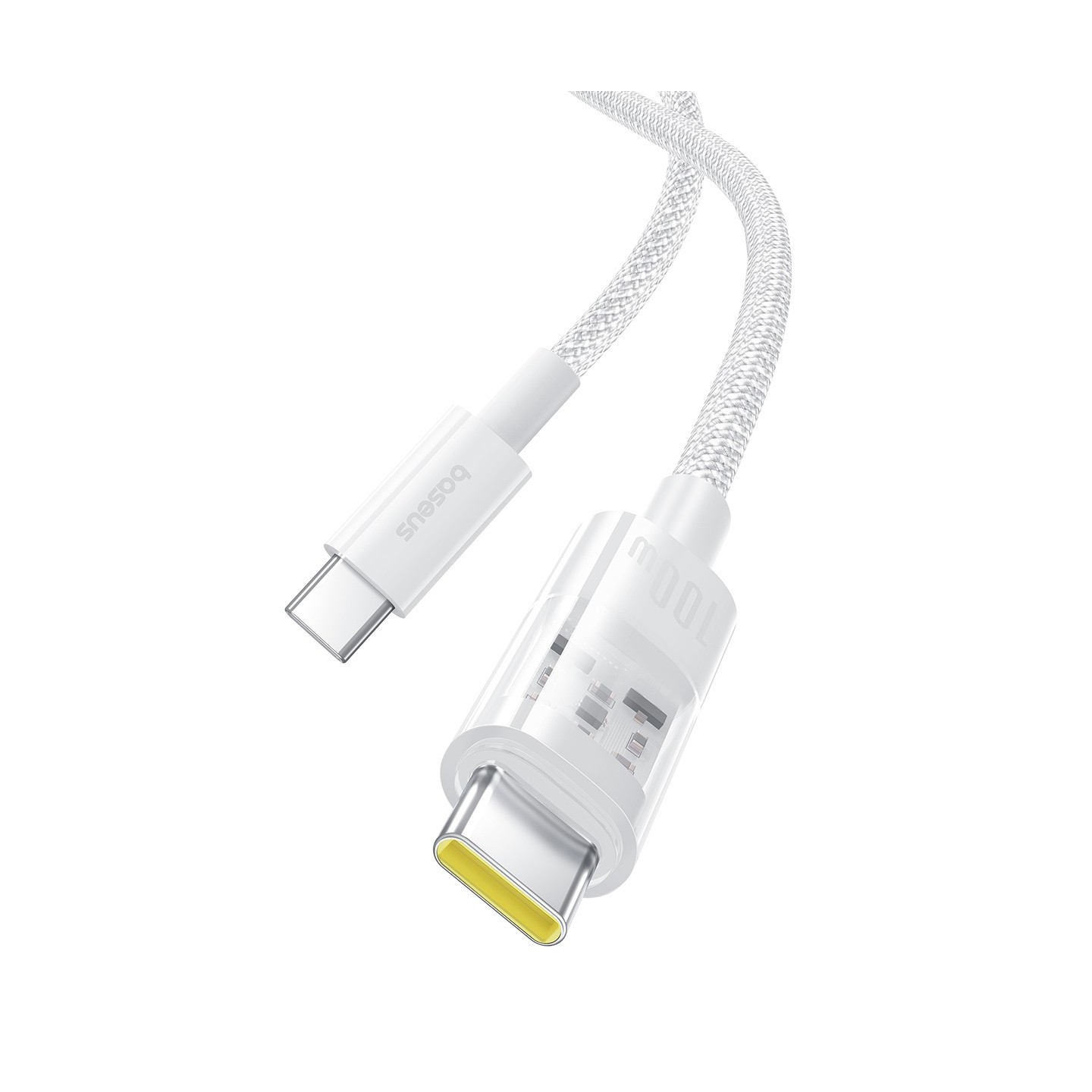 Baseus Gem Series USB-C to USB-C 100W 1.0m White (Boxed) — Buy in Cyprus with Fast Delivery