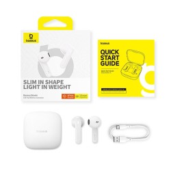 Buy Baseus Headphones - E16 - In Ear TWS Plastic Bowie White in Cyprus, Nicosia, Limassol, Larnaka, Pafos
