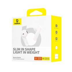 Buy Baseus Headphones - E16 - In Ear TWS Plastic Bowie White in Cyprus, Nicosia, Limassol, Larnaka, Pafos