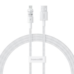 Buy Baseus Cable Lightning to USB-A Gem Series - 1m Moon White in Cyprus, Nicosia, Limassol, Larnaka, Pafos