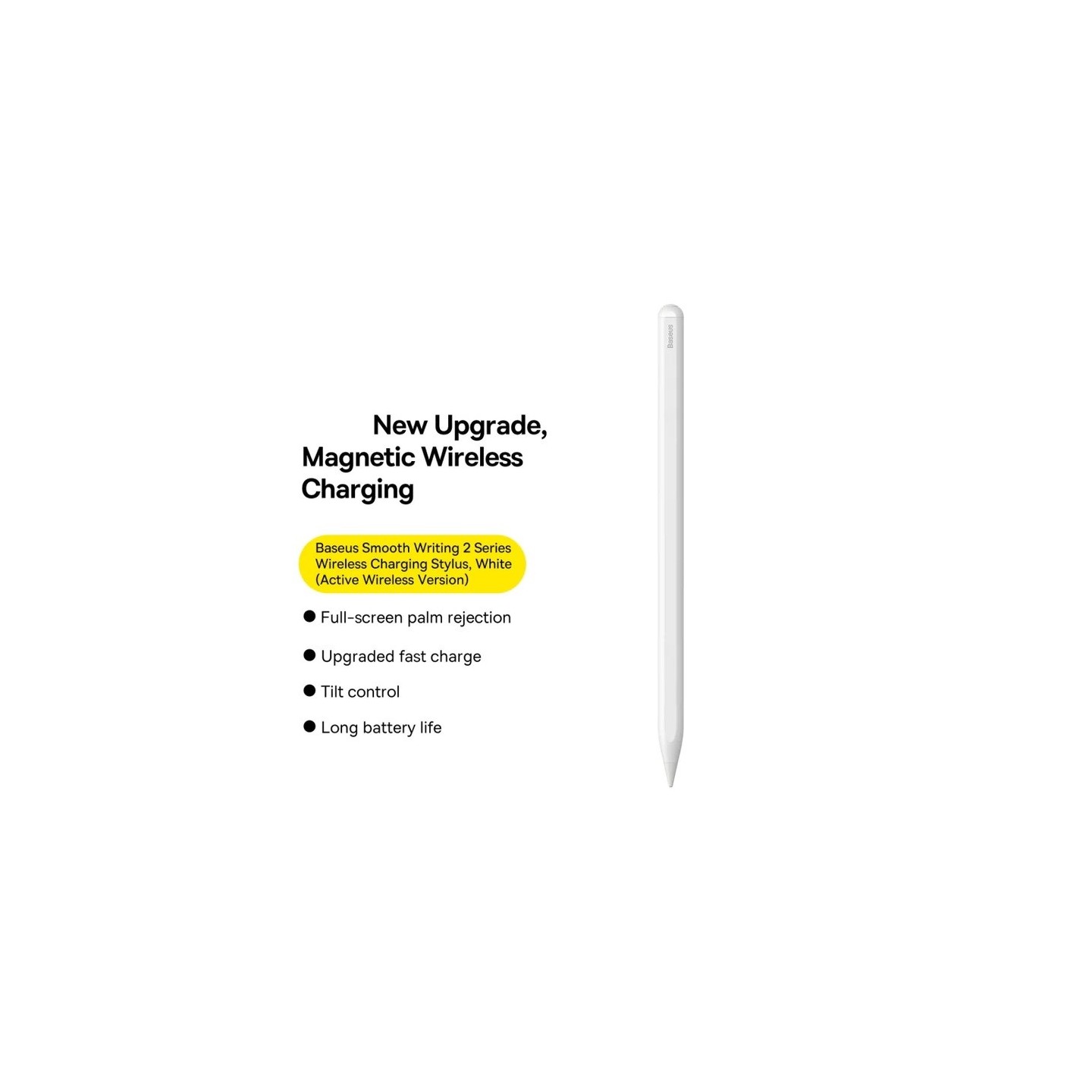 Baseus IT Stylus Active USB-C with LED Indicators - White — Buy in Cyprus with Fast Delivery