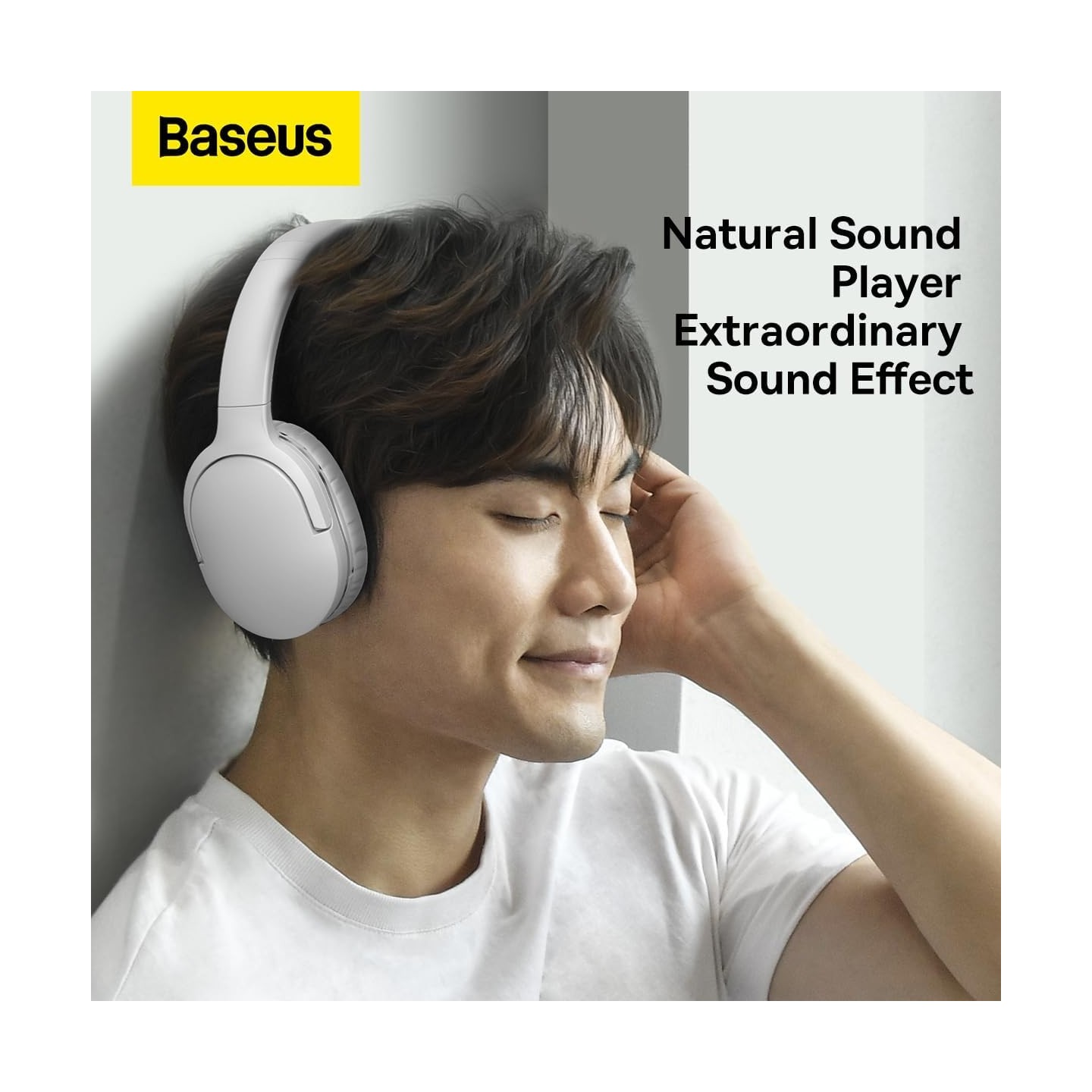 Baseus Wireless Headphones Encok - D02 Pro v2 - Over Ear White — Buy in Cyprus with Fast Delivery