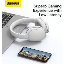 Buy Baseus Wireless Headphones Encok - D02 Pro v2 - Over Ear White in Cyprus, Nicosia, Limassol, Larnaka, Pafos
