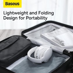 Buy Baseus Wireless Headphones Encok - D02 Pro v2 - Over Ear White in Cyprus, Nicosia, Limassol, Larnaka, Pafos