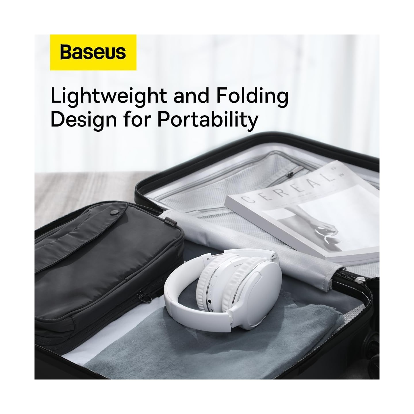 Baseus Wireless Headphones Encok - D02 Pro v2 - Over Ear White — Buy in Cyprus with Fast Delivery