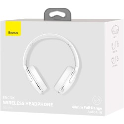 Buy Baseus Wireless Headphones Encok - D02 Pro v2 - Over Ear White in Cyprus, Nicosia, Limassol, Larnaka, Pafos
