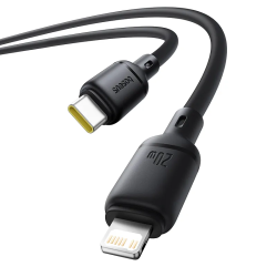 Buy Baseus Cable Lightning to USB-C Silky Series - 2.0m - Black in Cyprus, Nicosia, Limassol, Larnaka, Pafos