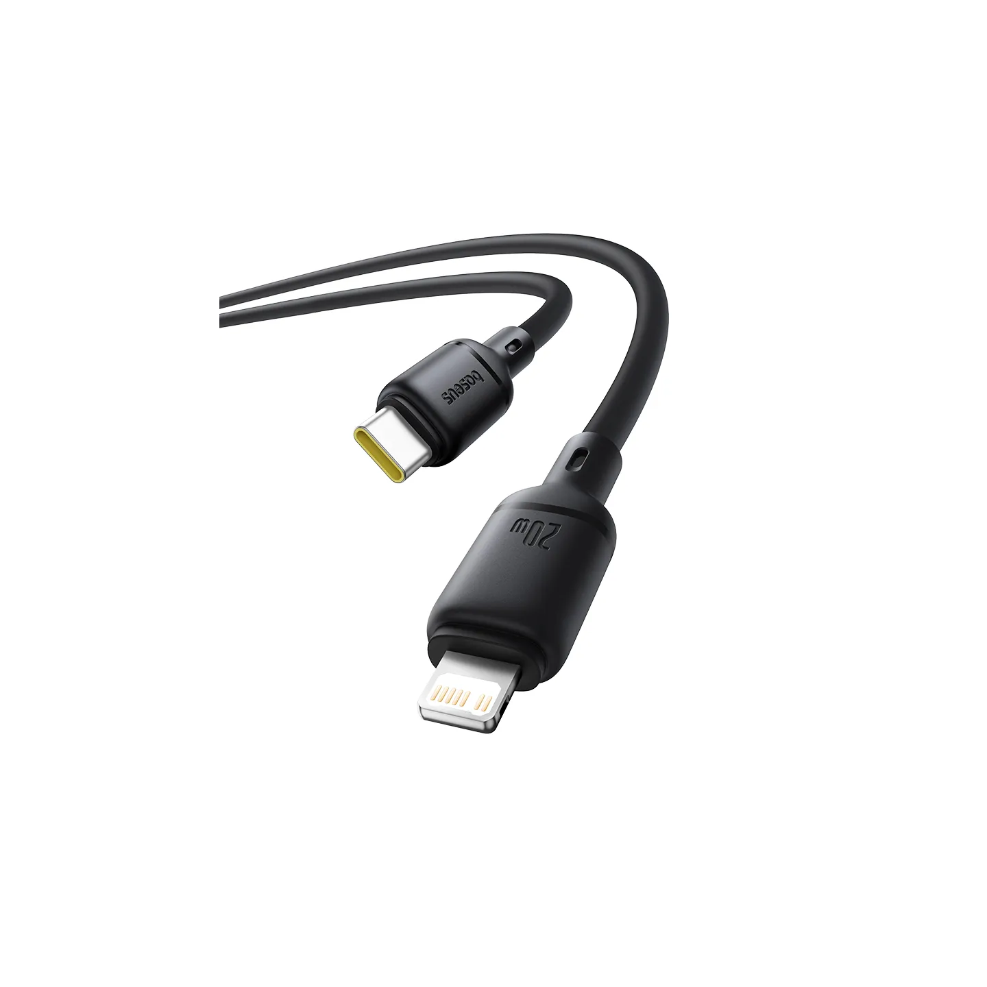 Baseus Cable Lightning to USB-C Silky Series - 2.0m - Black — Buy in Cyprus with Fast Delivery