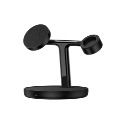 Buy Baseus Charger Desktop Wireless 20W 3-in-1 - SWAN - Black in Cyprus, Nicosia, Limassol, Larnaka, Pafos