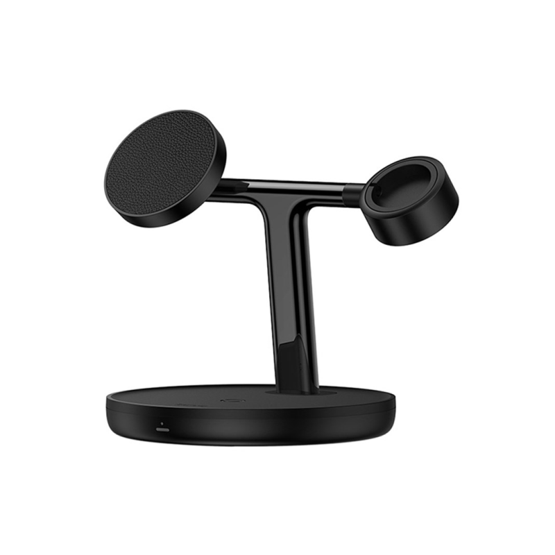 Buy Baseus Charger Desktop Wireless 20W 3-in-1 - SWAN - Black in Cyprus, Nicosia, Limassol, Larnaka, Pafos