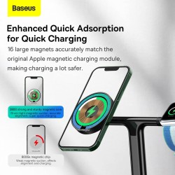 Buy Baseus Charger Desktop Wireless 20W 3-in-1 - SWAN - Black in Cyprus, Nicosia, Limassol, Larnaka, Pafos