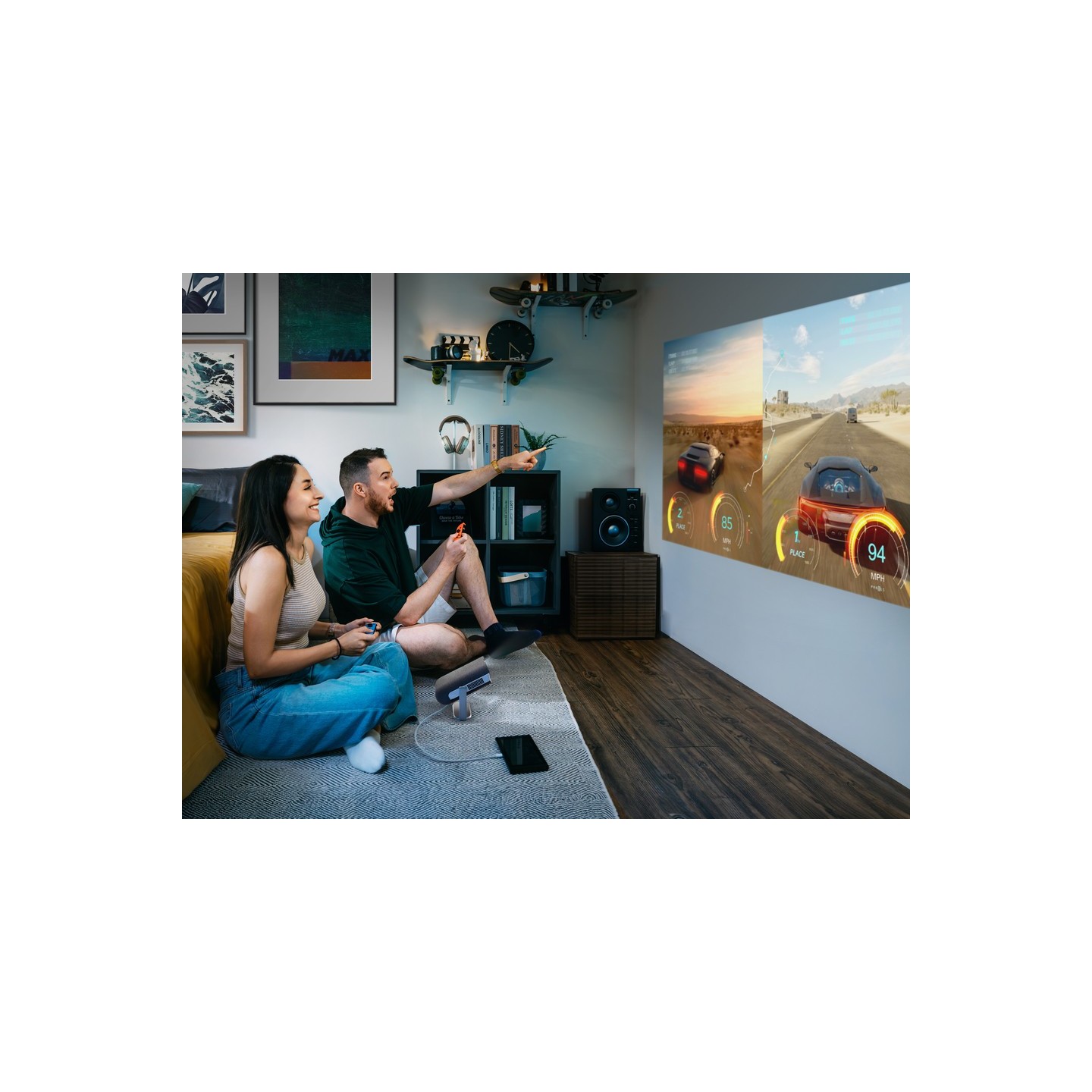Viewsonic Projector - M1 Max - 1080p Smart LED Portable Google TV USB-C — Buy in Cyprus with Fast Delivery