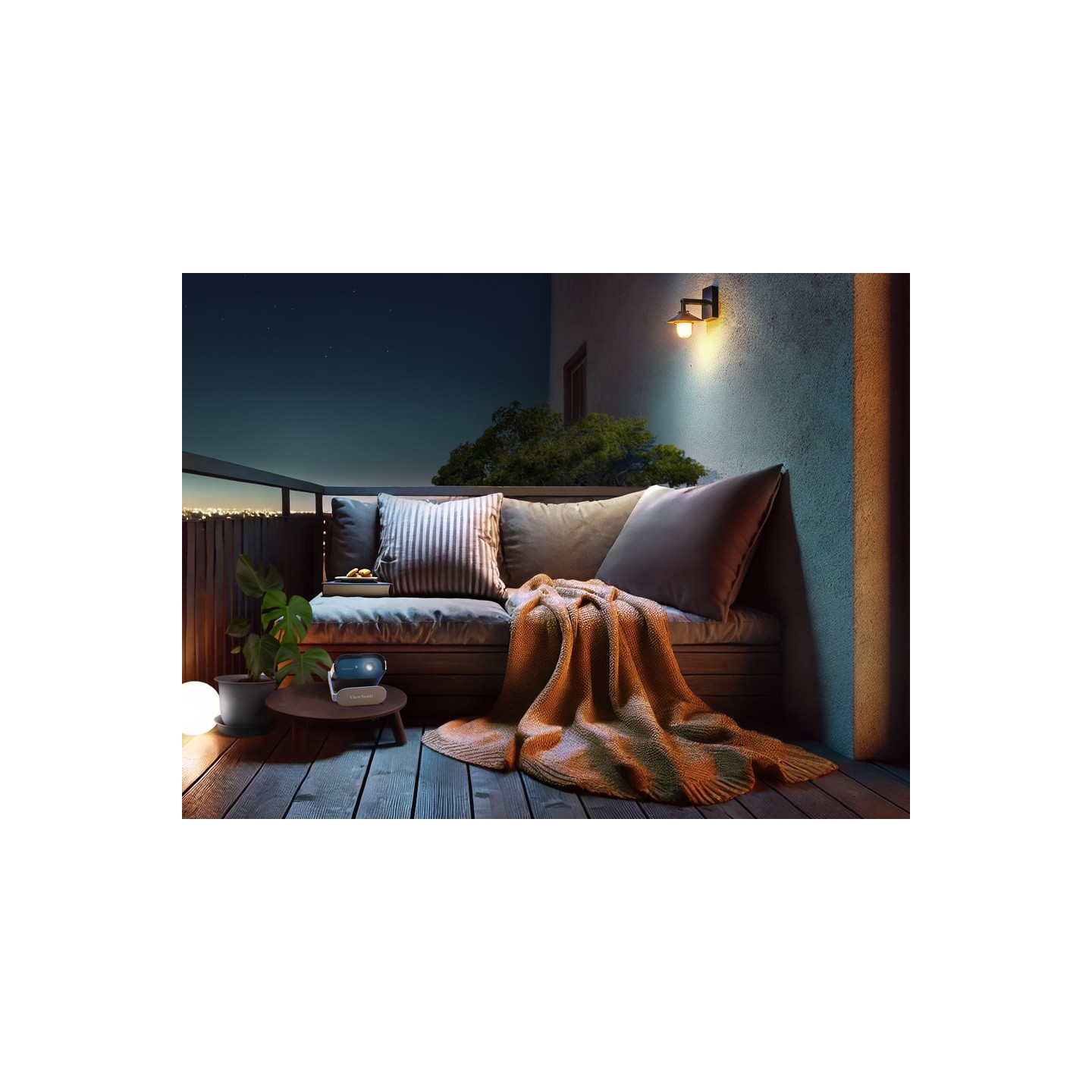 Viewsonic Projector - M1 Max - 1080p Smart LED Portable Google TV USB-C — Buy in Cyprus with Fast Delivery