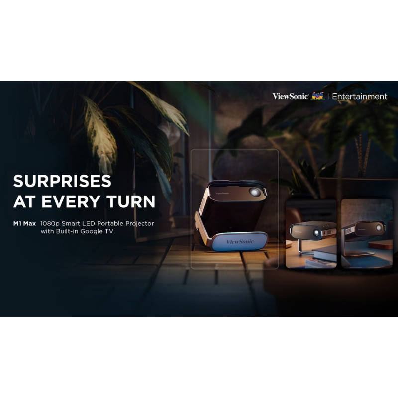 Buy Viewsonic Projector - M1 Max - 1080p Smart LED Portable Google TV USB-C in Cyprus, Nicosia, Limassol, Larnaka, Pafos