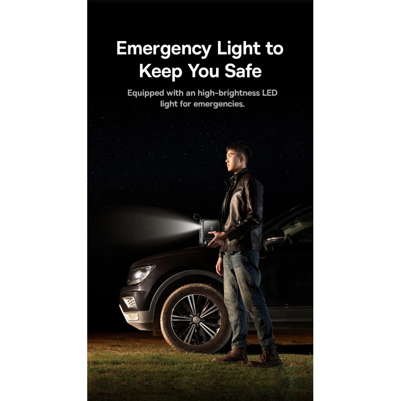 Buy Baseus Car Jump Start Booster & Powerbank - 26800maH 3000A in Cyprus, Nicosia, Limassol, Larnaka, Pafos