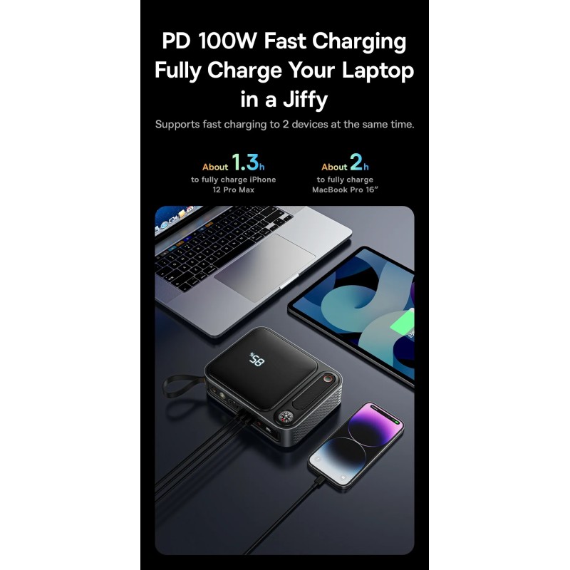 Buy Baseus Car Jump Start Booster & Powerbank - 26800maH 3000A in Cyprus, Nicosia, Limassol, Larnaka, Pafos