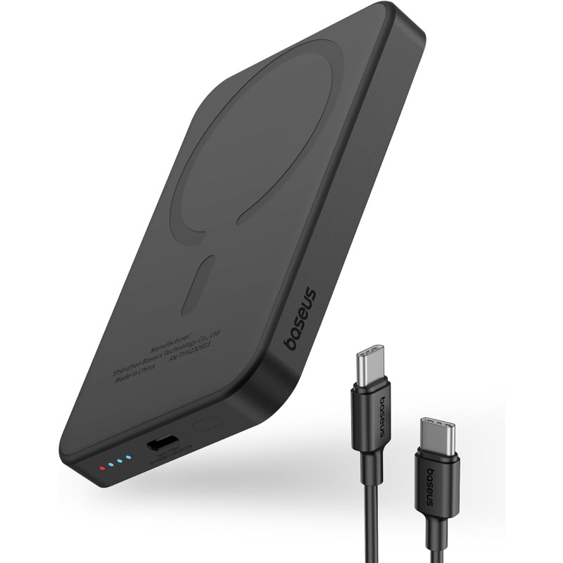 Buy Baseus Powerbank - 20W 5000mAh Magnetic Wireless Black in Cyprus, Nicosia, Limassol, Larnaka, Pafos