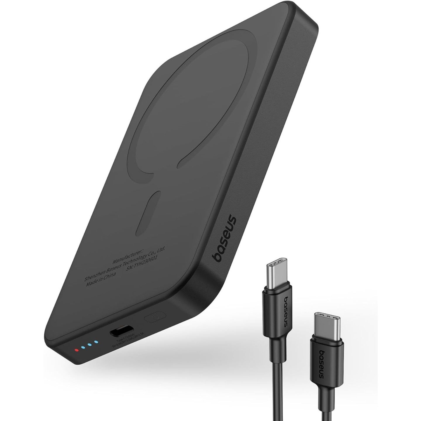 Baseus Powerbank - 20W 5000mAh Magnetic Wireless Black — Buy in Cyprus with Fast Delivery