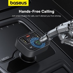 Baseus Car FM Transmitter-Charger USB BT SD 18W - S09 Lite - Car FM Transmitter-Charger USB BT SD 18W