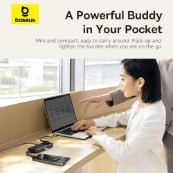 Baseus NOMOS BS-OH168 6-in-1 USB Hub 4K HDMI PD100W — Armenius Store Cyprus