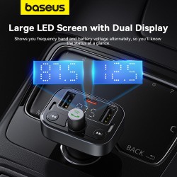 Baseus Car FM Transmitter-Charger USB BT SD 18W - S09 Lite - Car FM Transmitter-Charger USB BT SD 18W