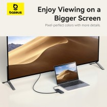 Baseus NOMOS BS-OH168 6-in-1 USB-C Hub 4K@60Hz HDMI PD100W (Boxed) — Buy in Cyprus with Fast Delivery