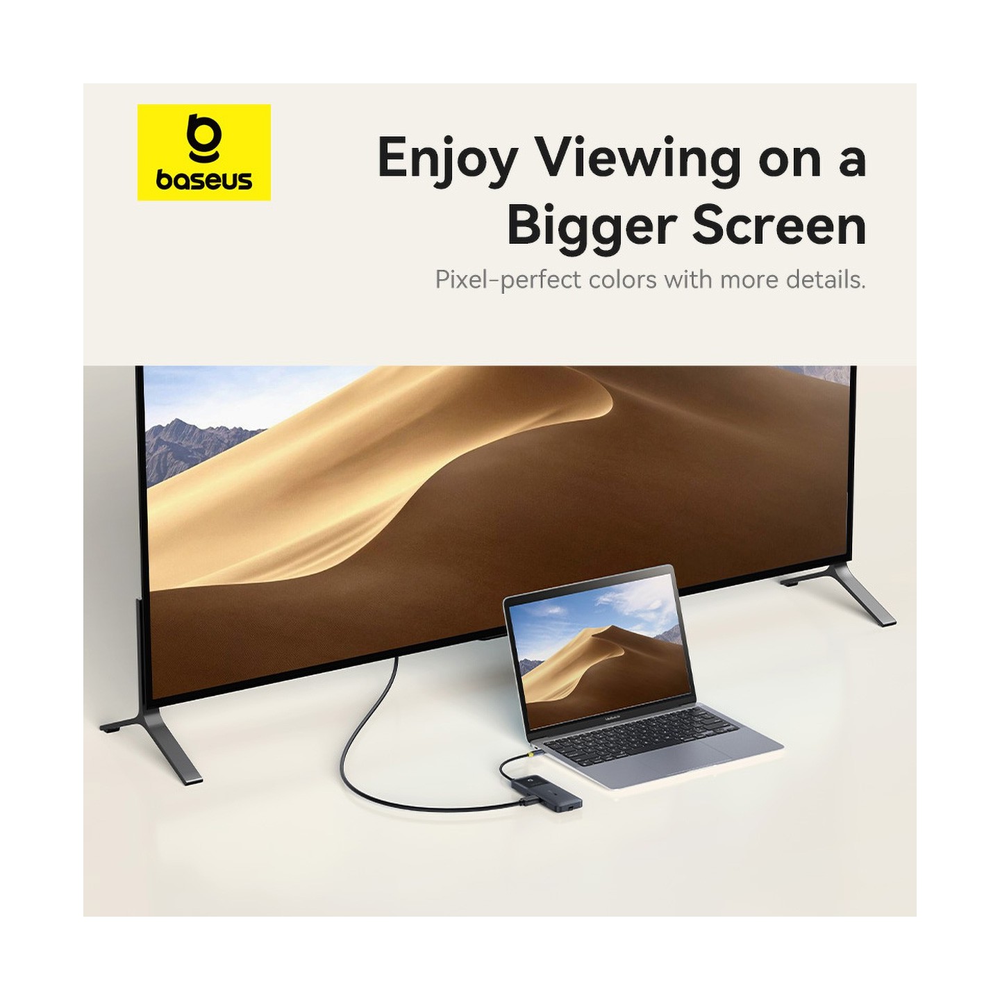 Baseus NOMOS BS-OH168 6-in-1 USB Hub 4K HDMI PD100W — Armenius Store Cyprus