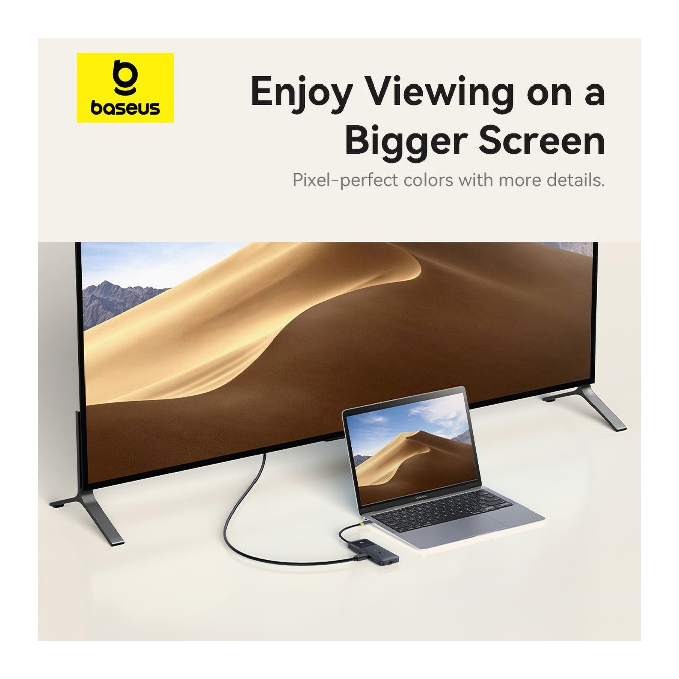 Baseus NOMOS BS-OH168 6-in-1 USB-C Hub 4K@60Hz HDMI PD100W (Boxed) — Buy in Cyprus with Fast Delivery