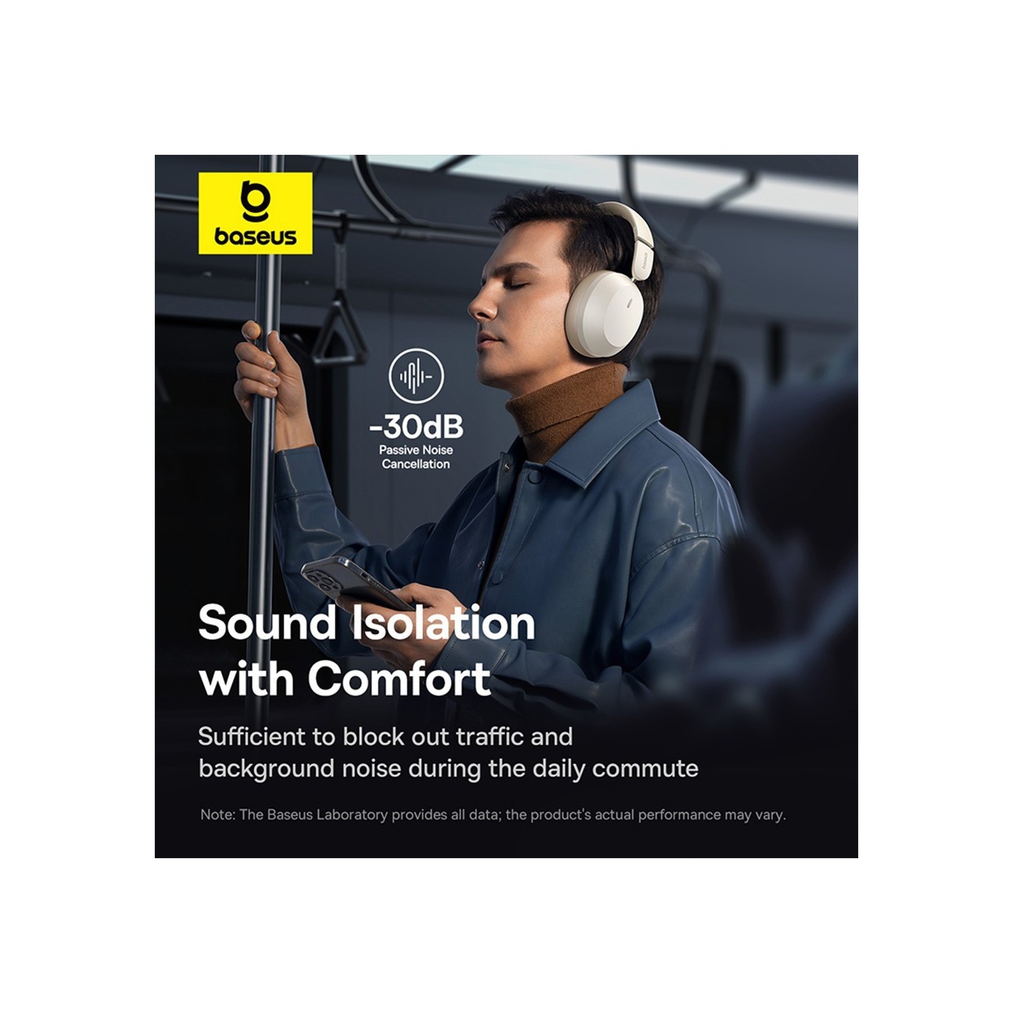 Baseus Headphones Over Ear Bass 35 Max White - Over Ear, White — Buy in Cyprus with Fast Delivery