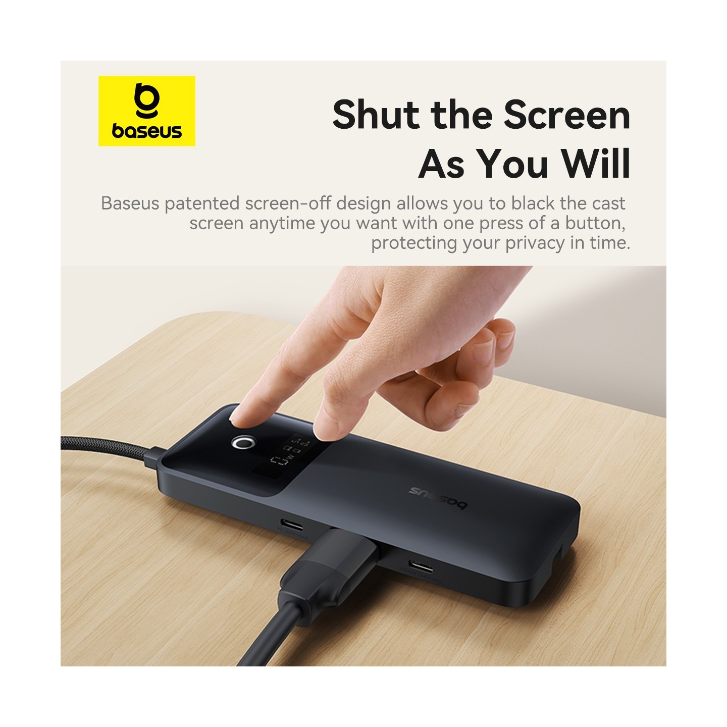 Baseus NOMOS - Dual Fast Charging 6-in-1 USB Hub 4kHDMI & PD100W — Buy in Cyprus with Fast Delivery