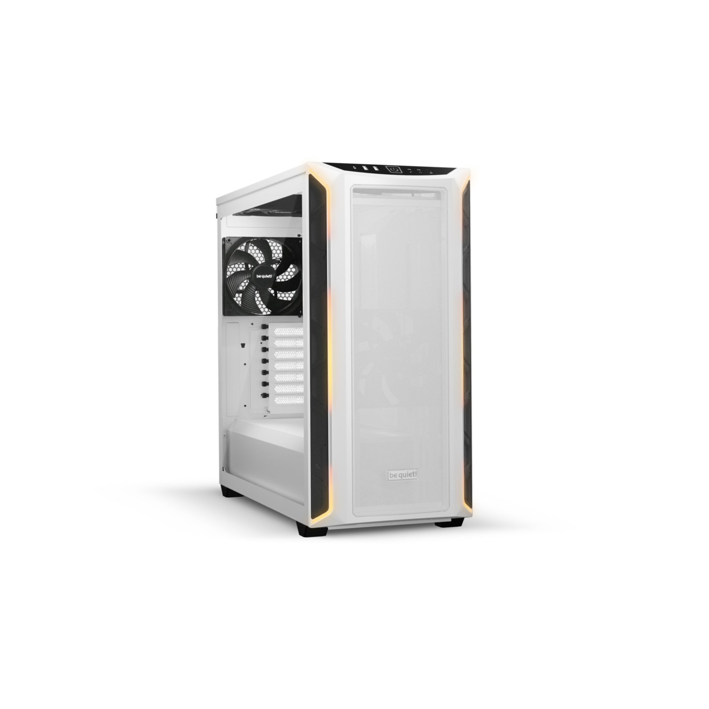 be quiet! Shadow Base 800 DX - Mid Tower - White, Tempered Glass, RGB Front, E-ATX/ATX Support (Boxed)