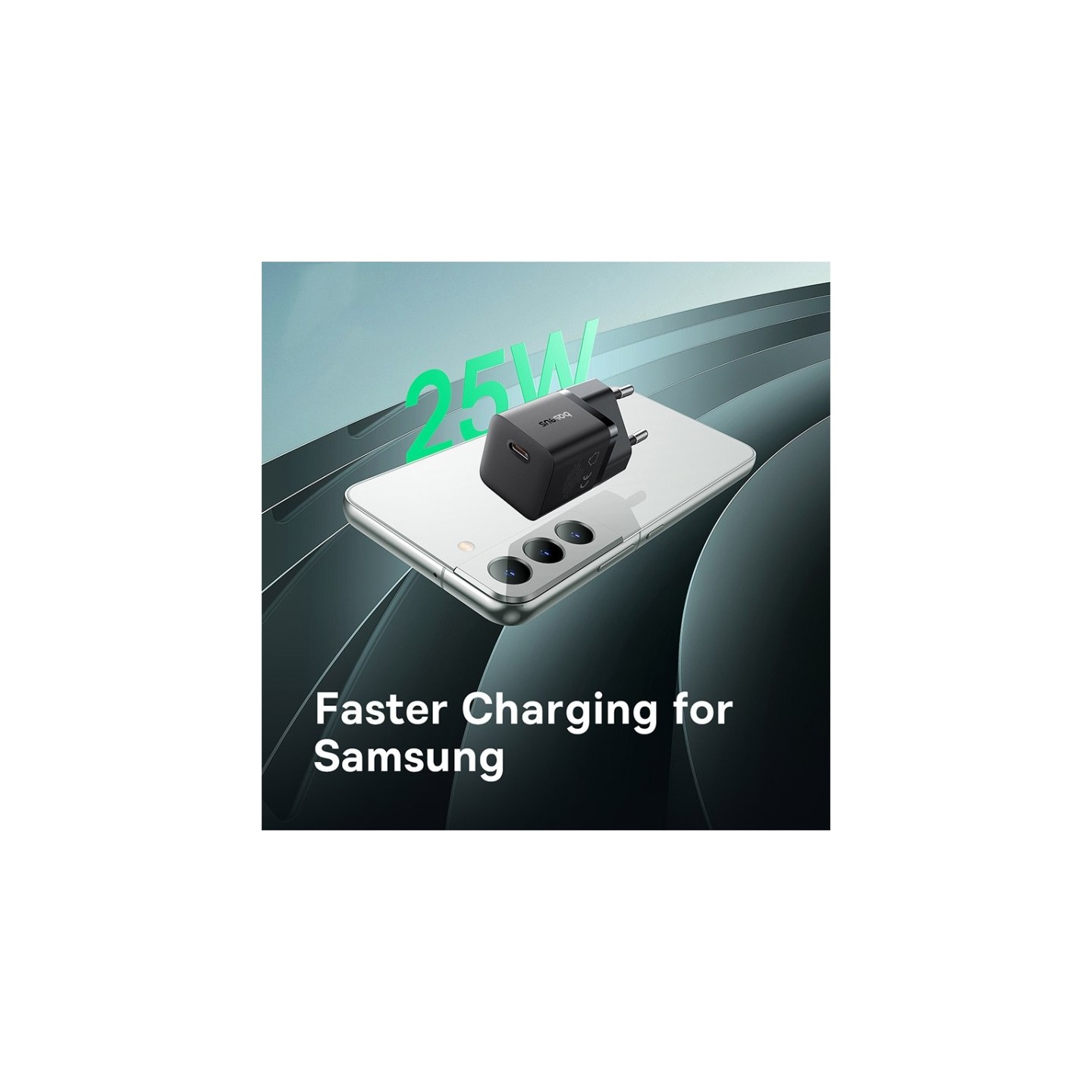 Baseus Charger Wall 25W USB-C - GAN5 Mini - EU Black — Buy in Cyprus with Fast Delivery