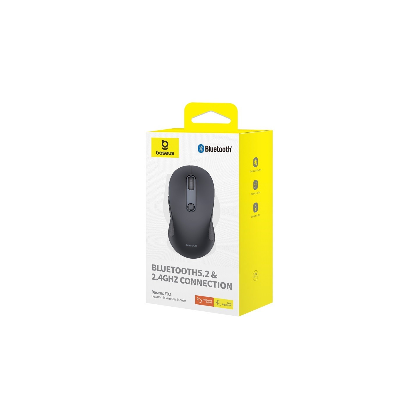 Baseus IT Mouse F02 BS-F02 Wireless Black (Boxed) — Buy in Cyprus with Fast Delivery