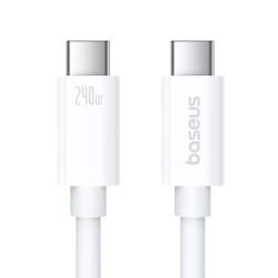 Buy Baseus Cable USB-C to USB-C Superior Series 2 USB4 240W 1m White - USB-C to ... in Cyprus, Nicosia, Limassol, Larnaka, Pafos