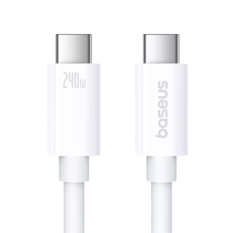 Baseus Superior Series 2 USB4 USB-C to USB-C 240W 40Gbps 1m White (Boxed) — Buy in Cyprus with Fast Delivery