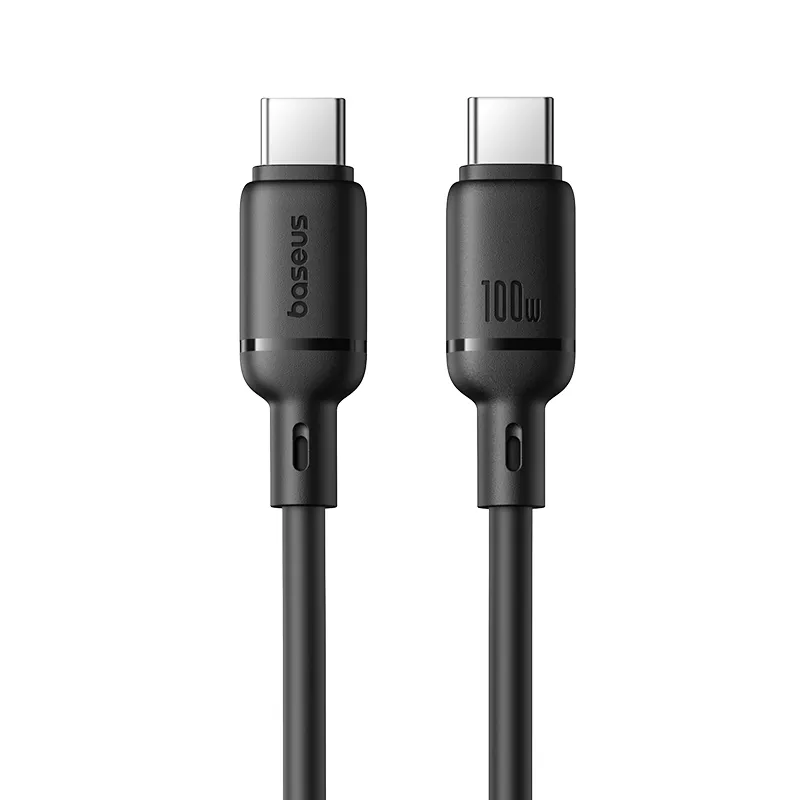 Baseus Silky Series USB-C to USB-C 1.0m 100W Cable Black (Boxed) — Buy in Cyprus with Fast Delivery