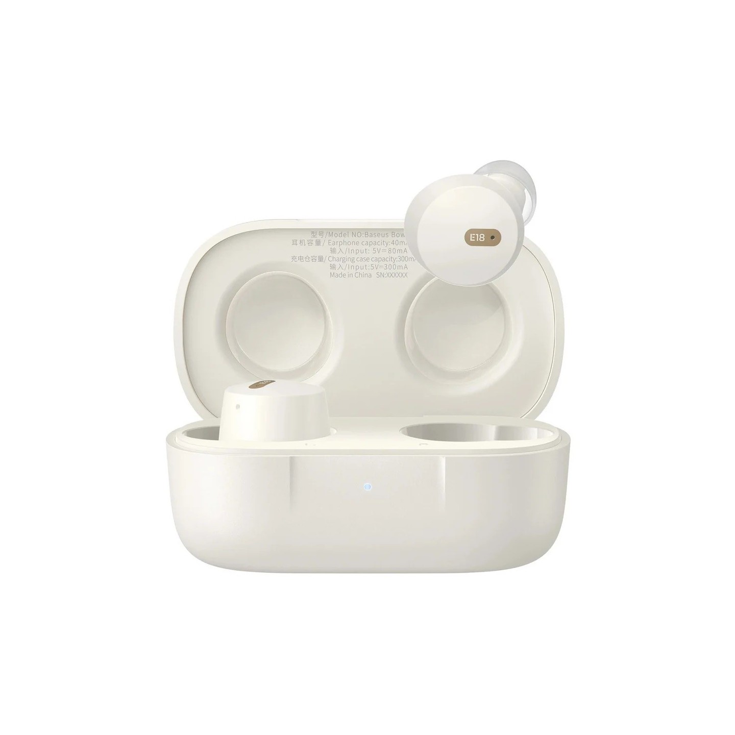 Baseus Headphones In Ear Beans TWS Bowie - E18 - White — Buy in Cyprus with Fast Delivery